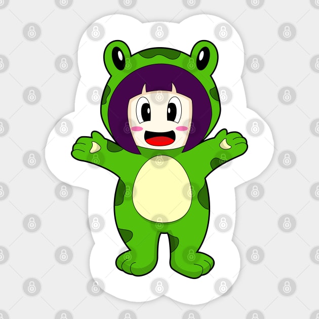 Frog Girl Costume Sticker by Markus Schnabel